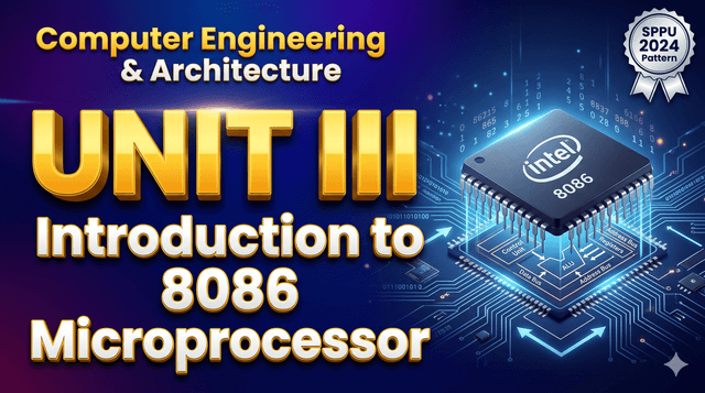 Unit 3 – Introduction to 8086 Microprocessor | SPPU 2024 Pattern